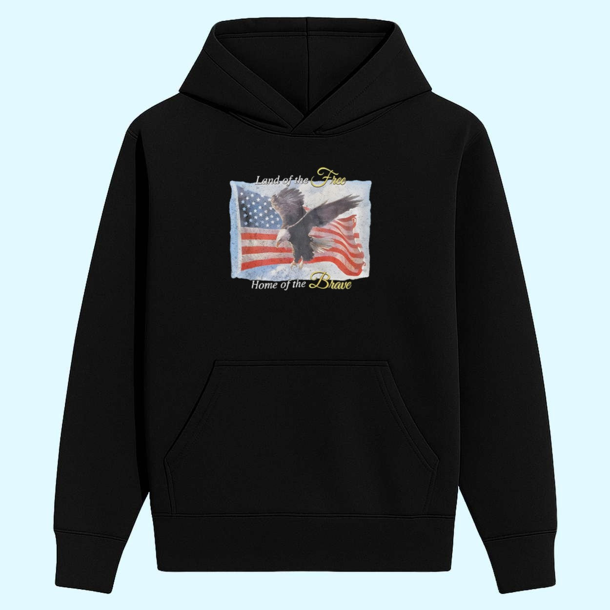 American Flag And Eagles Land of the Free Home of the Brave Shirt