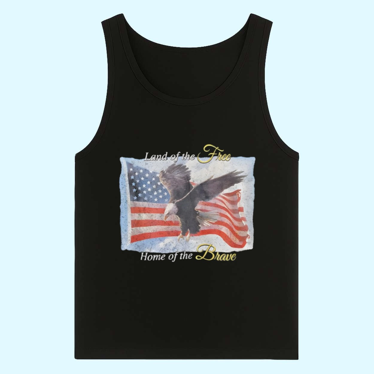 American Flag And Eagles Land of the Free Home of the Brave Shirt
