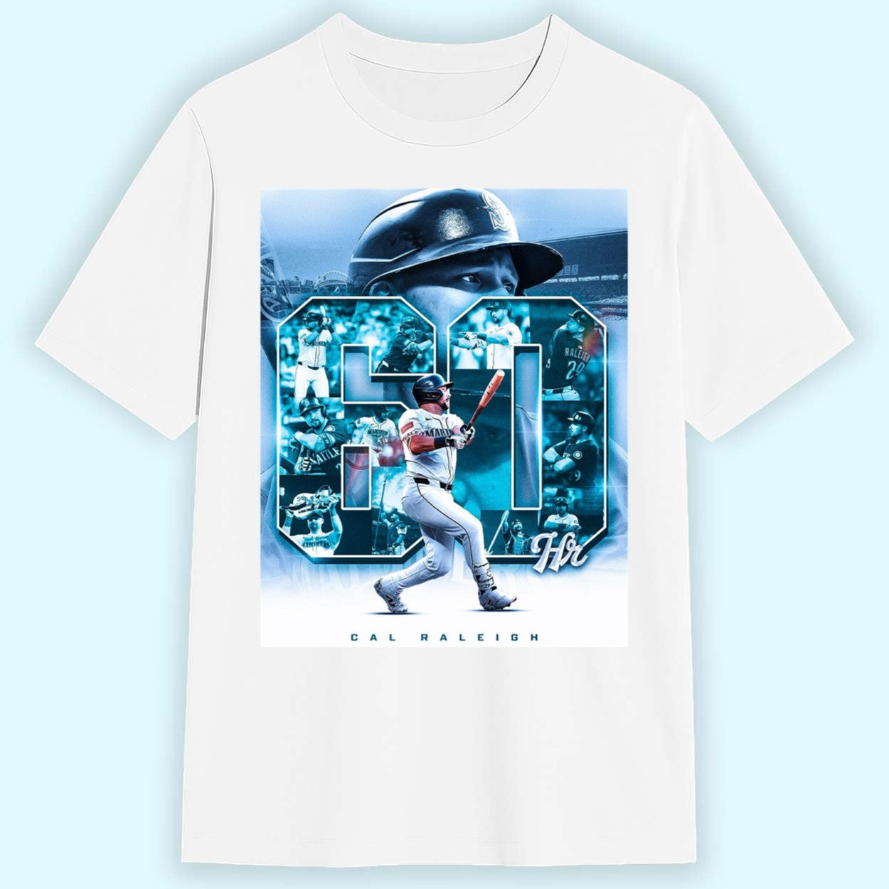 Cal Raleigh Mariners Reach 60 Home Runs Shirt 1