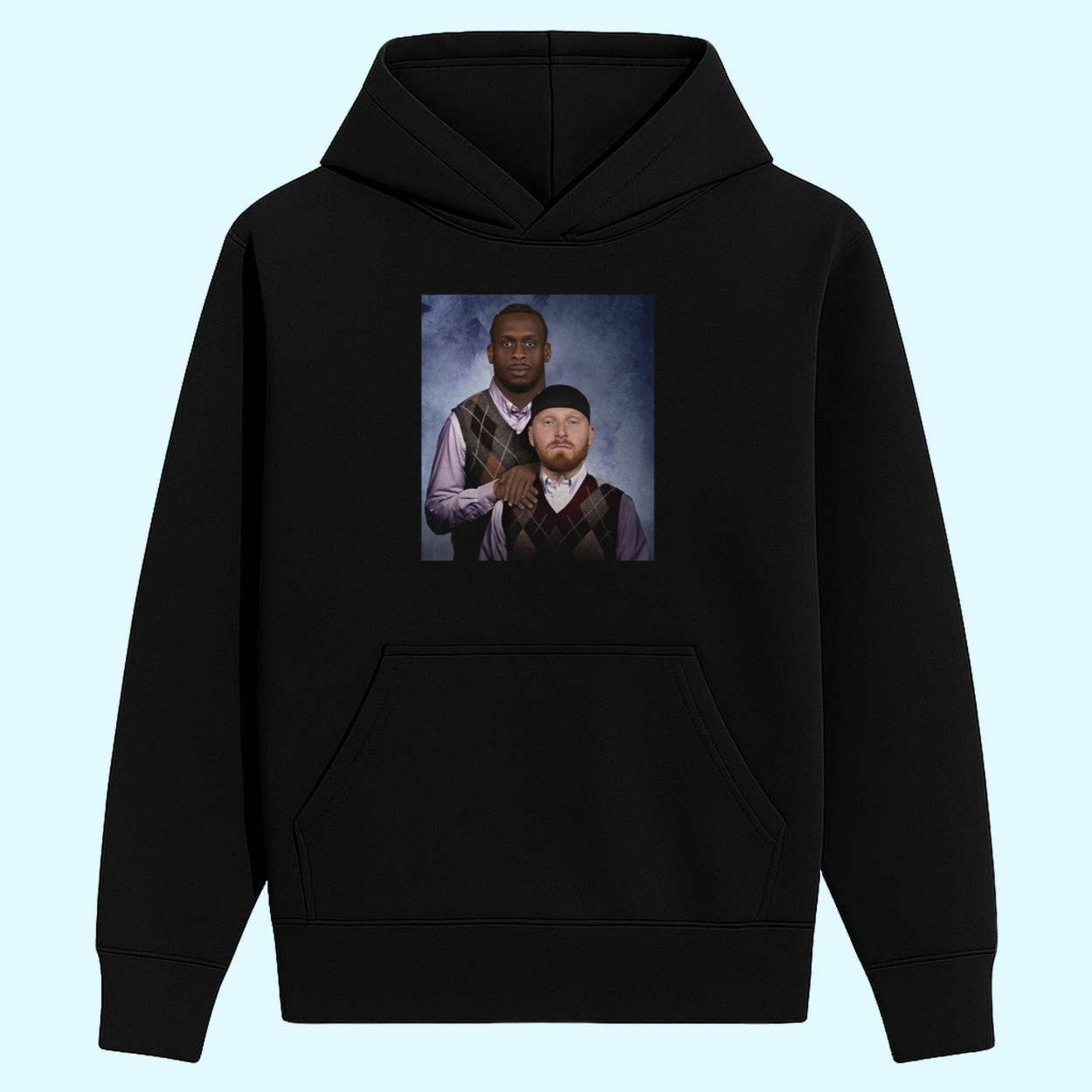 Caleb Rogers Wearing Geno Smith and Maxx Crosby Step Brothers Shirt