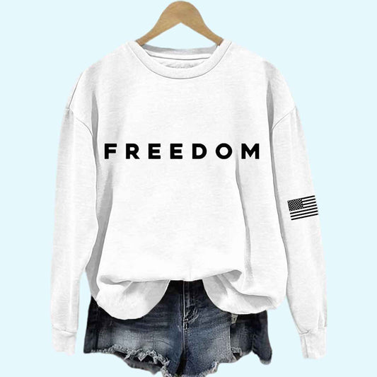 Charlie Kirk Freedom Printed Sweatshirt