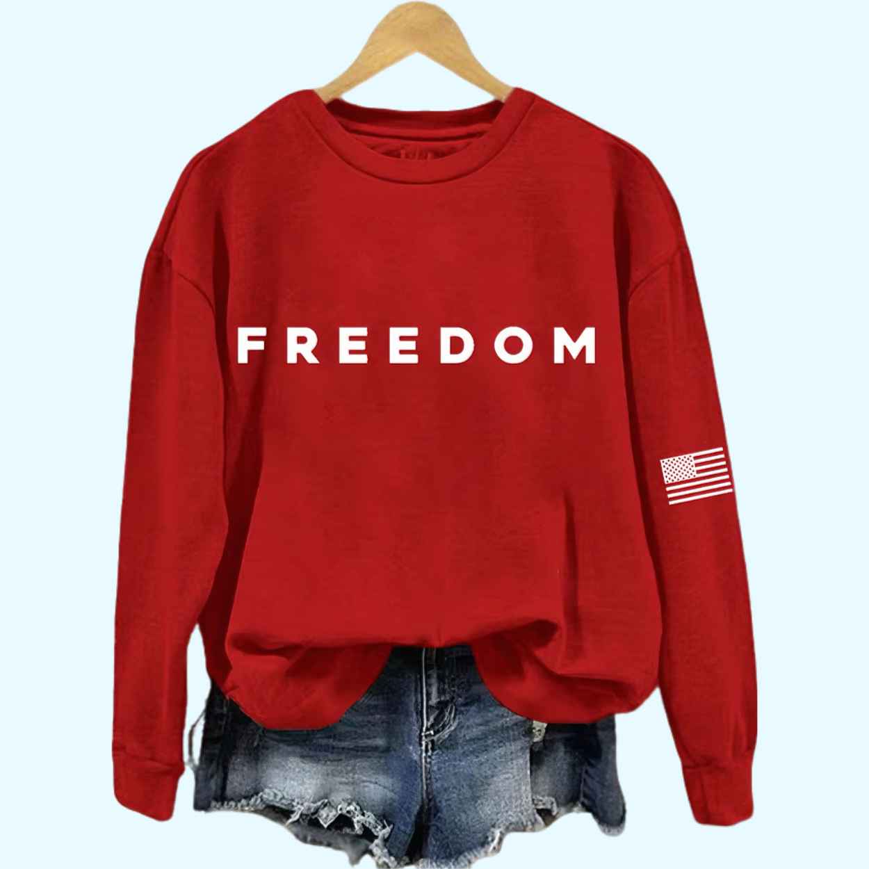 Charlie Kirk Freedom Printed Sweatshirt