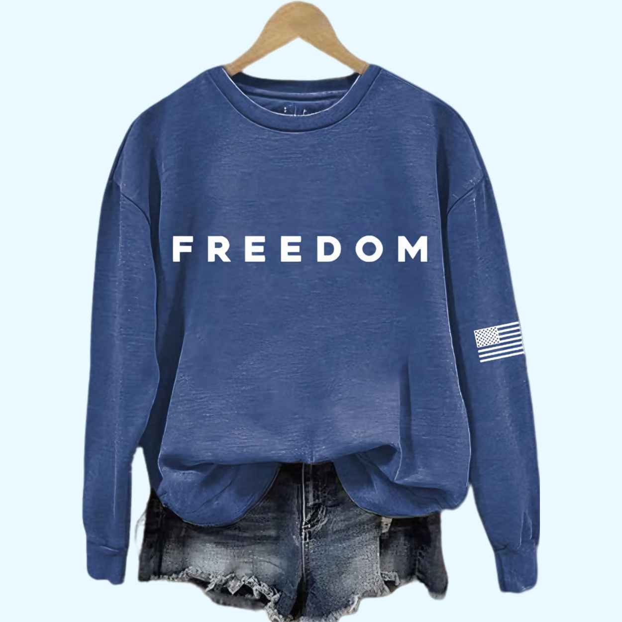 Charlie Kirk Freedom Printed Sweatshirt