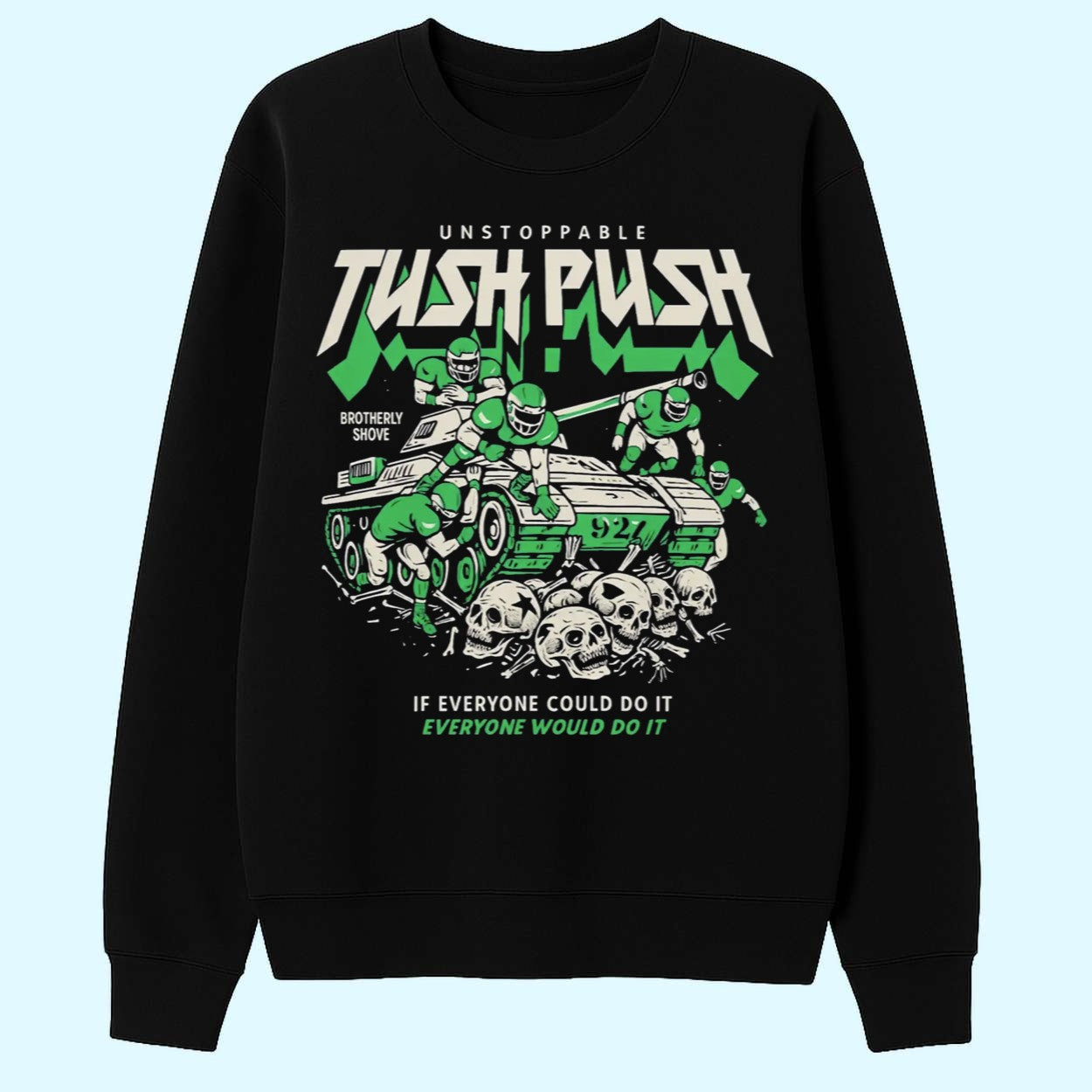 Landon Dickerson’s Unstoppable Tush Push Brotherly Shove Shirt