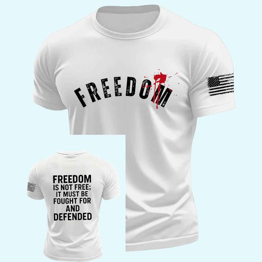 Men's Freedom Is Not Free R.I.P Charlie Kirk Short Sleeve T-shirt